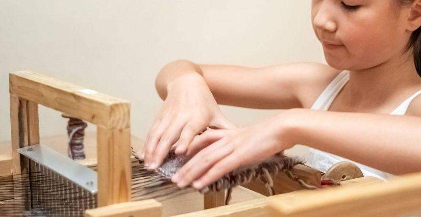Atelier tissage en famille à Soierie Vivante - Lyon 4e