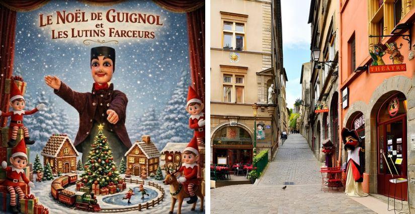 Spectacle famille "Le Noël de Guignol et les lutins farceurs " au Théâtre La Maison de Guignol - Lyon 5e